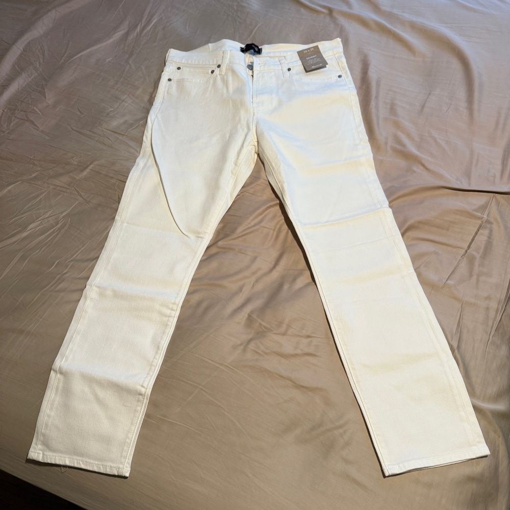 Madewell Skinny Everyday Flex Jeans in Tile White